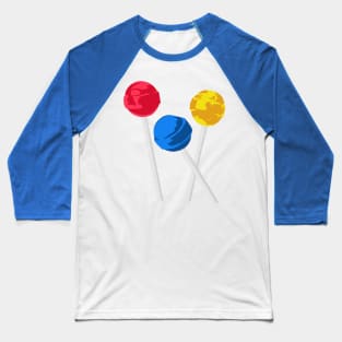 Trio Of Lollipops Baseball T-Shirt